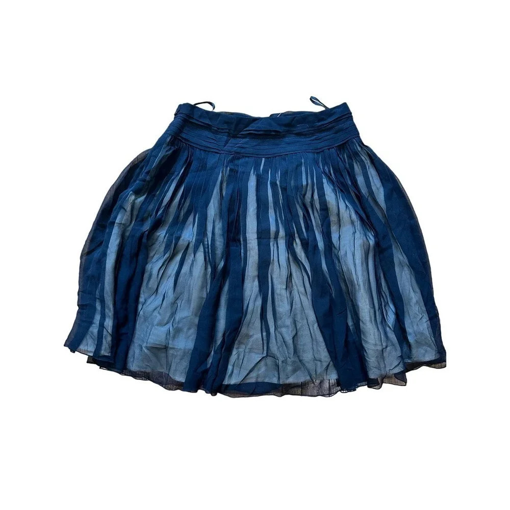 Banana Republic Black & Tan Semi Sheer Circle Skirt - Picture 5 of 5